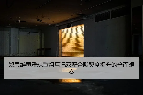郑思维黄雅琼重组后混双配合默契度提升的全面观察